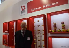 swisscofel, Geschäftsführer Marc Wermelinger präsentiert sich auf der Fruit Logistica 2016.