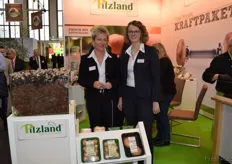 Birgit Neumann und Christina Pleus von der Pilzland Produktions GmbH präsentierten ihre Pilzprodukte in Berlin.