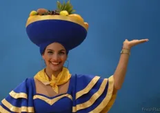 Auch Miss Chiquita präsentierte sich freudestrahlend den Besuchern der Messe.