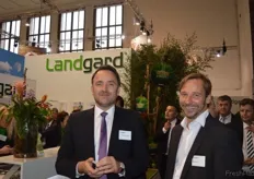 Geschäftsführer Markus Zender (Landgard Obst & Gemüse Holding GmbH) und Albert Fuhs ( Landgard Bio GmbH) waren sichtlich stolz auf ihren Stand.