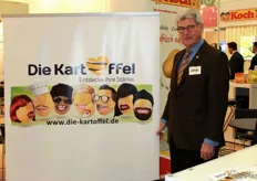 Dieter Tepel, Geschäftsführer der Kartoffel-Marketing GmbH am Gemeinschaftsstand in Halle 21.