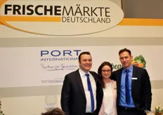 Auf dem Stand der Frischemärkte Deutschland standen die Mitarbeiter der Port International, Philippe Peiró, Lena Cucera Serrano und André Lüling auch dieses Jahr wieder den Kunden gern für ein Gespräch zur Verfügung.