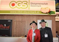 Roswitha Sommer & Karl Purkarthofer (Obmann-Stellvertreter)der Obstgemeinschaft Steiermark.