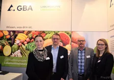 Das Team der GBA Laborgruppe: Stefanie Riechers, Thomas Wendlik, Adalbert Elmers und Mareen Lehmann.
