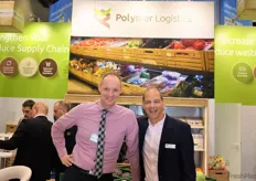 Am stand der Firma Polymer Logistics: Klaus Lammers und Gideon Feiner.