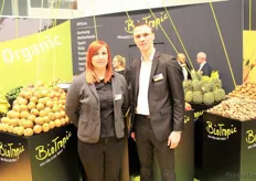 Lisa Stießel, Marketing, und Christian Simons vom Einkauf & Verkauf der BioTropic Germany GmbH