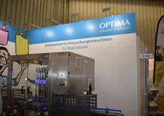Am Stand der Firma Optima Verpackungsmaschinen GmbH