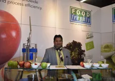 Ravi Baswan der Firma Food Freshly mit Hauptsitz in Bielefeld