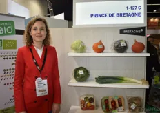 Marie-Amélie Lacroix, Produktmanager von Prince de Bretagne am Messestand