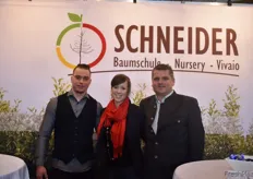 Das Team der österreichischen Baumschule Schneider: Manuel Piber, Karin Flechl und der Inhaber Werner Schneider