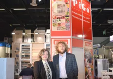 Frau Jelica und Herr Obrad Obradovic am Stand der italienischen Firma PiGo mit Schwerpunkt Eistechnik