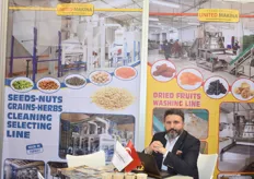 Uluc Yemisci der türkischen Firma United Makina liefert Aufbereitungs- und Verarbeitungsanlagen für Nüsse und Trockenfrüchte