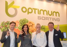 Der Betrieb Optimum Sorting hat momentan einen ganz neuen Stil. Brecht Thijs, Ramona van Grinsven, Frank Tukker und Theo van den Hurk.