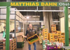Matthias Bahn der gleichnamigen Großhandelsfirma auf dem Stand. Er vermarktet u.a. Lolo Bionda und Rosso die seit dieser Woche aus heimischer Produktion verfügbar sind.