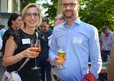 Veronika Mangin und Bernd Schneider vertreten Agrofresh Paris. Die Firma ist u.a. bekannt für ihr innovatives RipeLock-System zur Verlängerung der Haltbarkeit bei empfindlichen Früchten.