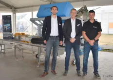 Das Team der Tomra-Gruppe, Spezialist im Maschinenbau: Gregoire Volpoet, Christian Hofsommer und Ward Crauwels