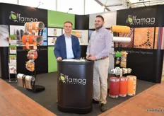 Famag ist eine polnische Firma und liefert europaweit hochwertige Verpackungen, u.a. für Kartoffeln. Die beiden Vertreter sind Grzegorz Karas und Mariusz Scholz