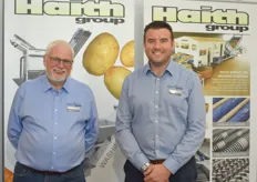 Ken Hollingsworth and Rob Highfield der Haith Group präsentieren ihre Komplettlösungen für die Kartoffelaufbereitung.