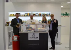 Die Heilmann AG stellte in diesem Jahr die neue Marke Elbtaler, für (Bio-) Kartoffel-Convenience vor. Hier sieht man Heiko Gregor, Matthias Brändle, Alice Brümmer und Anne-Charlotte Dannacker.