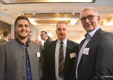 Andre Nadler (Burgis Kartoffelverarbeitung Bayern GmbH), Wilfried Wolf (Deutsche Landwirtschafts-Gesellschaft) und Xavier Oßwald (Norika GmbH)