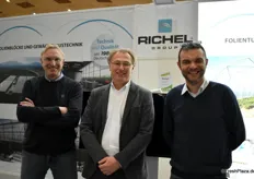 Am Stand von Richel: Wolfgang Pfeiffer, Eike Boysen und Arnaud Franceschini.