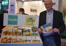 Die Burgis GmbH ist ein Produktions- und Vermarktungsunternehmen für vielfältigste Kartoffelprodukte. Die Firma ist bundesweit bekannt für ihre Knödel. Neuestes Markenzeichen im Portfolio ist der Seidenknödel, welcher September 2019 lanciert wurde. Im Bild: Frank Ruhland. 