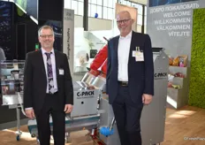 Ebenfalls am Gillenkirch-Stand vertreten war die Firma C-PACK: Stefan Becker und Geschäftsführer Jörg Czepluch.