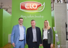 Am ELO-Stand: Steffen Wübbold, Christoph Hövelkamp und Nina Obst.
