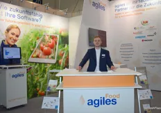 Alexander Egloff am Stand der agiles Informationssysteme GmbH.