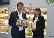 André von Steiger und Katrin Geisthardt der Eisberg AG. Das international agierende Unternehmen liefert eine wachsende Auswahl an verarbeiteten Gemüseprodukten für den LEH. Die AG ist Teil der Bell Food Group und verfügt über Standorte in der Schweiz sowie Österreich.