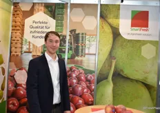 Franz Giebler vertritt das Unternehmen AgroFresh. Dessen SmartFresh SM-Qualitätssystem ist eine innovative Lagerungstechnologie, die Früchte während der Lagerung und des Transports vor Qualitätsverlusten schutzt.