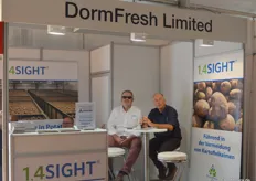 Das Team von DormFresh Limited präsentierte das Keimhemmungsverfahren 1,4sight. 