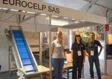 Das dreiköpfige Team von Eurocelp SAS präsentierte einen Auszug der Sortier- und Aufbereitungstechnik.