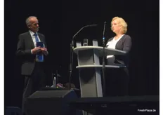 Moderator und GFA-Chef Wolfgang Braunstein und Kristine Bori der Europäischen Kommission
