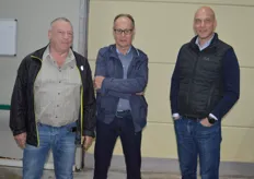 Die dreiköpfige Mannschaft von AEM: Theo Kempen, Jo Reinders und Peter Aerts. Das Unternehmen mit Sitz in Maasbree gilt als Spezialist in Sachen Klimasteuerung und Software für den Pilzanbau.