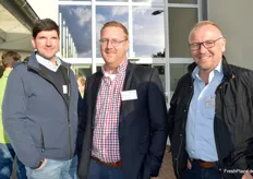Julian Behringer (Lünekartoffel Vertrieb GmbH & Co KG), Daniel Klücken (Hans Willi Böhmer Verpackung & Vertrieb GmbH & Co. KG) und Lothar Ahrens (EUROPLANT Pflanzenzucht GmbH)