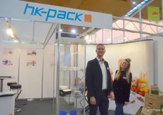 Benjamin Wegner und Alexandra Krautscheid der HK Pack GmbH. 