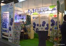 Unter dem Markenauftritt Blueberry Family präsentierte sich die serbische Heidelbeerbranche.