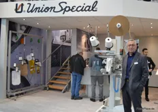 Manfred Schopf von Union Special. Das Unternehmen entwickelt innovative Maschinen für das Zunähen von Kartoffel- und Zwiebelsäcken.