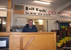 Jürgen Weiler von der Rolf Koch GmbH hat trotz der Frühe immer gute Laune