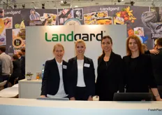 Melanie Schneider, Julia Joosten, Marisa Barth und Nina Keune am Stand der Landgard eG, an dem in diesem Jahr auch die Magli & Noel GmbH, die Walter Pott GmbH und Westhof Bio-Gemüse GmbH, vertreten waren.