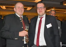 Konrad Zollner, Vorsitzender der bayerischen Landesvereinigung für Kartoffelerzeuger und Matthias Stelzer, Inhaber des Kartoffelgroßhandels Siegfried Stelzer e.K.