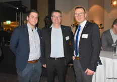 Hans-Georg Trumpf (Solana Pflanzkartoffeln GmbH & Co.KG), Volker Peters (Helle Niedersachsen GmbH) und Lars Ording (Raiffeisen Niedersachsen Mitte eG)