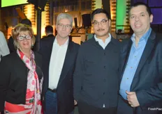 Marietta Handen (Gemex), Boris Sommer und Dieter Hy (Peter Keuthmann GmbH) mit Mario Jordens (Gemex).