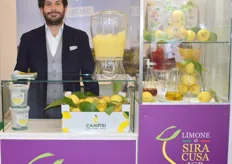 Nino Campisi der Firma OPAC vertreibt vorrangig Bio-Zitronen aus Sizilien