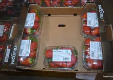 Italienische Erdbeeren treffen derzeit auf dem Großmarkt ein