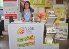 Sarah Grallath bewirbt das Fachevent ExpoSe, das im November in Karlsruhe stattfindet.