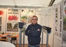 Michele Pavano am Stand des italienischen Gartenbau-Zulieferanten P.Tre.