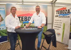 Michel Neefs und Jan Muurmans von Teboza: Das niederländische Unternehmen verfügt über zwei Sparten, eine für Jungpflanzen und eine für den Verkauf von Spargel an Handelskunden.