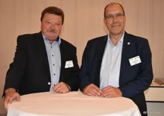 Steiermark trifft Altes Land: Franz Schaden (OPST Steiermark GmbH) und Frank Döscher (Elbe-Obst Vertriebsgesellschaft mbH).